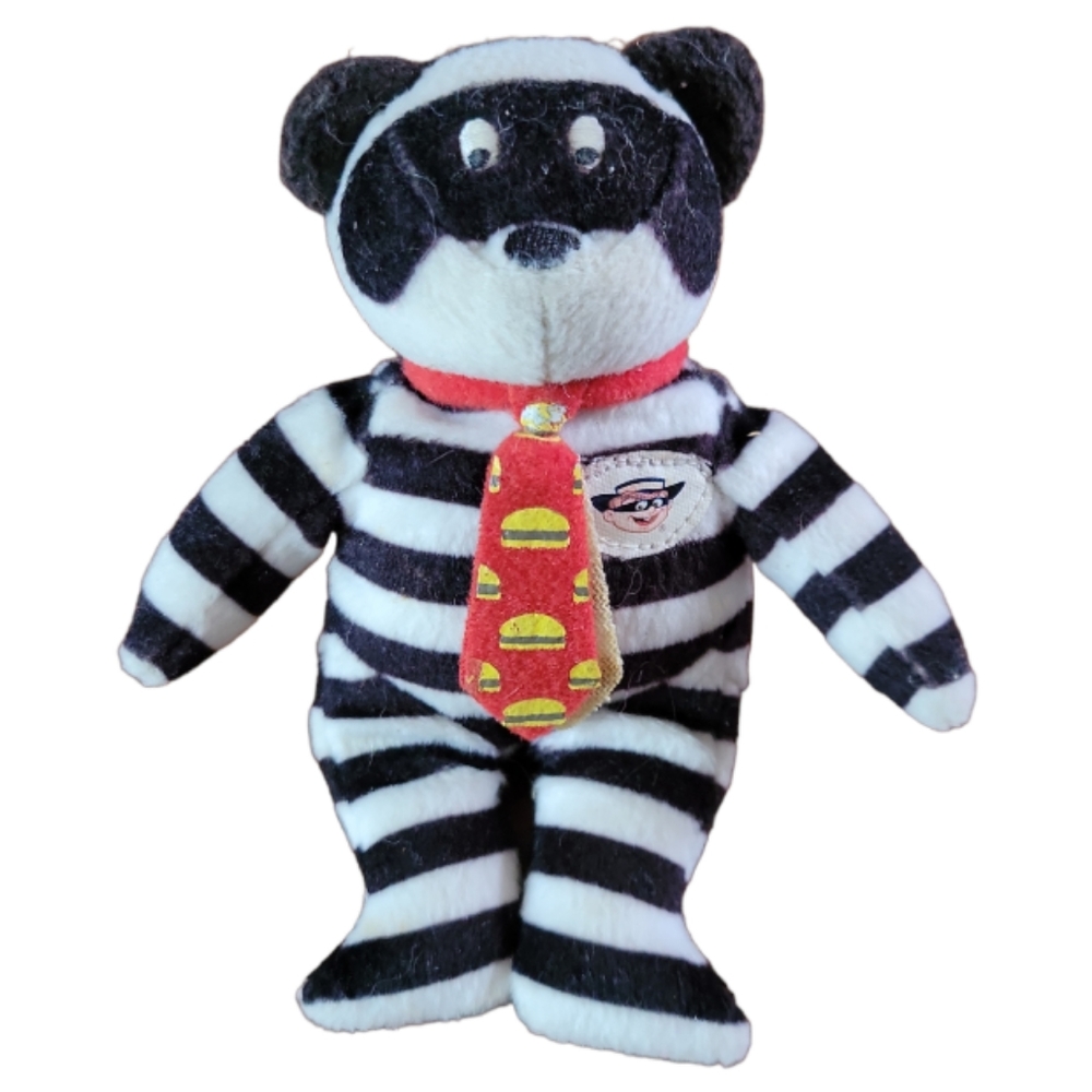 2004 McDonald's Happy Meal TY Beanie Bear Hamburglar  w/o Tag